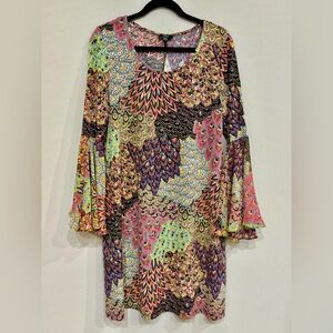 MSK Paisley Print Dress, XL
